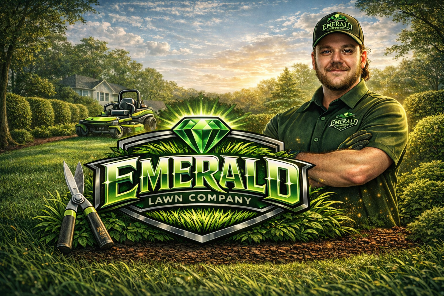 Emerald Lawn Company hero artwork